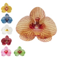Obleas de flores de Orquídeas de 8,5 x 7,5 cm - Dekora - 10 unidades