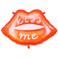Globo de labios Kiss me de 86,5 x 65 cm - Partydeco