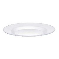 Plato de 20,5 cm transparente redondo - 1 unidad
