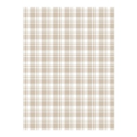 Papel cartonaje de cuadros beige de 32 x 43,5 cm - Artis decor - 5 unidades