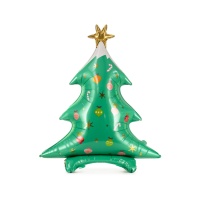 Globo de árbol navideño decorado de 94 x 78 cm - Partydeco