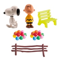 Decoración para tarta de Snoopy - Dekora - 6 unidades