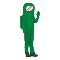 Disfraz de astronauta verde infantil