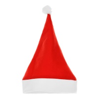 Gorro de Papá Noel clásico blanco y rojo