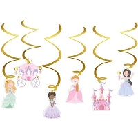 Colgantes decorativos de Princesas - 6 unidades