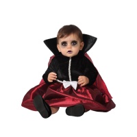 Disfraz de vampiro elegante para bebé niña