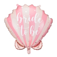 Globo de concha con Bride to be de 52 x 50 cm - PartyDeco