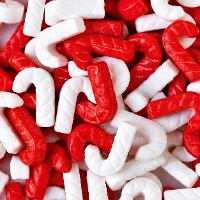 Sprinkles de bastones de caramelo de 70 gr