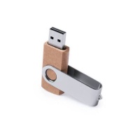 Usb de cartón reciclado de 16 gb con mecanismo giratorio