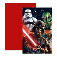 Invitaciones de Star Wars Galaxy - 6 unidades