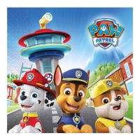 Servilletas de la Patrulla Canina de 16,5 x 16,5 cm - 20 unidades