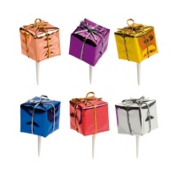 Picks de regalos de 6,5 cm - Dekora - 144 unidades