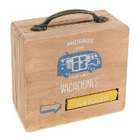 Hucha de maleta de Ahorros para vacaciones