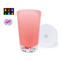 Posavasos con 6 LEDs para iluminar bebidas de 6 cm