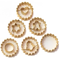 Cortador de galletas Linz de Navidad - 6 unidades