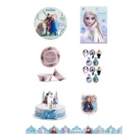 Pack de cumpleaños fiesta Frozen - Dekora - 7 productos