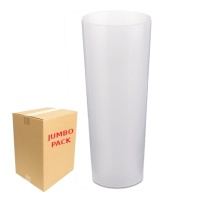 Vasos de 300 ml de plástico transparente reutilizable de tubo - 500 unidades