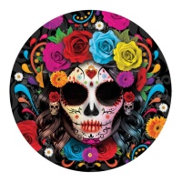 Platos de Catrina de 23 cm - 6 unidades