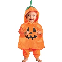 Poncho de calabaza para bebé