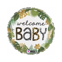 Globo redondo de Jungle Welcome Baby de 46 cm - Grabo
