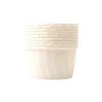 Cápsulas para cupcakes rizadas mini blancas - Pastkolor - 100 unidades