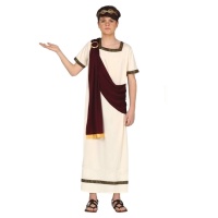 Disfraz de César romano juvenil para chico
