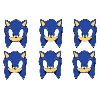 Caretas de Sonic - 6 unidades