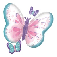 Globo de mariposa con mariposas pequeñas de 73 x 71 cm - Anagram