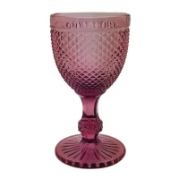 Copa de 230 ml grabado rosa - 1 unidad