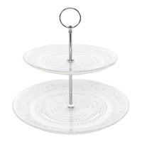 Soporte para cupcakes de cristal - 2 niveles