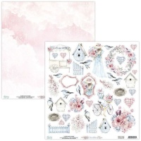 Papel de scrapbooking de Elodie elementos - Mintay papers - 1 hoja