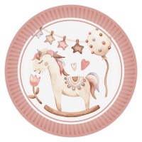 Platos de Sweet Girl de 18 cm - 8 unidades