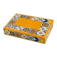 Caja de 23,5 x 16 x 5 cm de limones mostaza