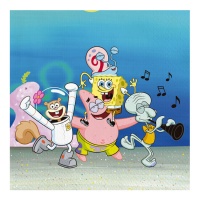 Servilletas de Bob Esponja de 16,5 cm - 20 unidades