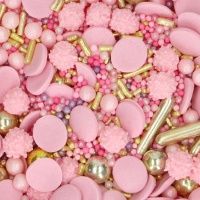 Sprinkles de pink and gold glamour de 65 gr - FunCakes