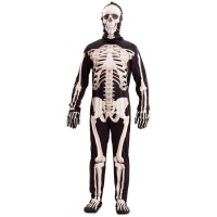 Disfraz de esqueleto realista para adulto