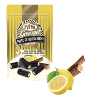 Regaliz negro relleno de limón gourmet - Fini - 180 gr