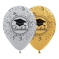 Globos de látex de Graduación de 30 cm - Sempertex - 12 unidades