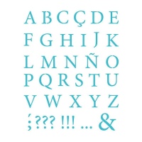 Plantilla Stencil abecedario letra clásica de 20 x 28,5 cm - Artis decor - 1 unidad