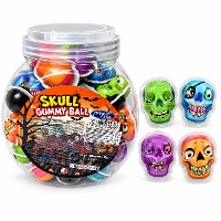 Calaveras de gominola de 10 gr - 50 unidades