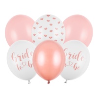 Globos de látex de Bride de 30 cm - PartyDeco - 6 unidades