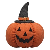 Calabaza de bruja de Halloween de 16,5 x 19 cm