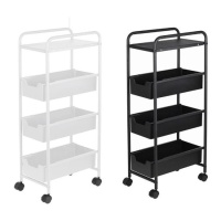 Carrito auxiliar de metal de 37 x 24 x 85 cm - DCasa