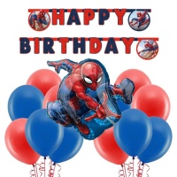 Pack de decoración para fiesta de Spiderman - 22 piezas