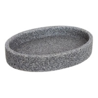 Jabonera arena gris de 12,7 x 9,4 cm