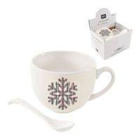Taza de 265 ml de Classic Christmas con cuchara - 1 unidad