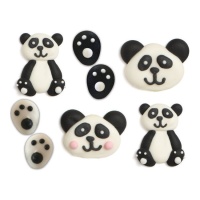 Figuras de azúcar de Oso Panda - Decora - 8 unidades