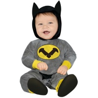 Disfraz de súper héroe murciélago para bebé