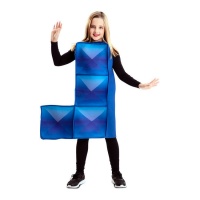 Disfraz de Tetris azul oscuro infantil