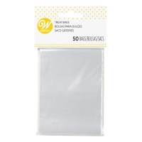 Bolsa para dulces transparentes de 10 x 7,6 cm - Wilton - 50 unidades